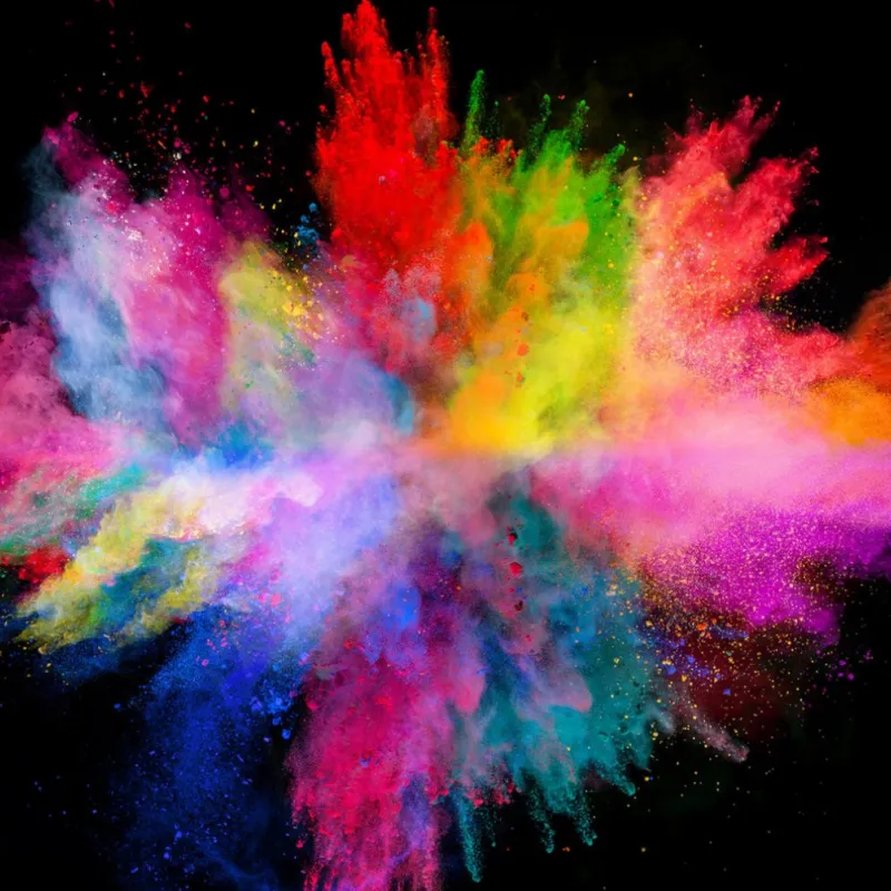colorful explosion